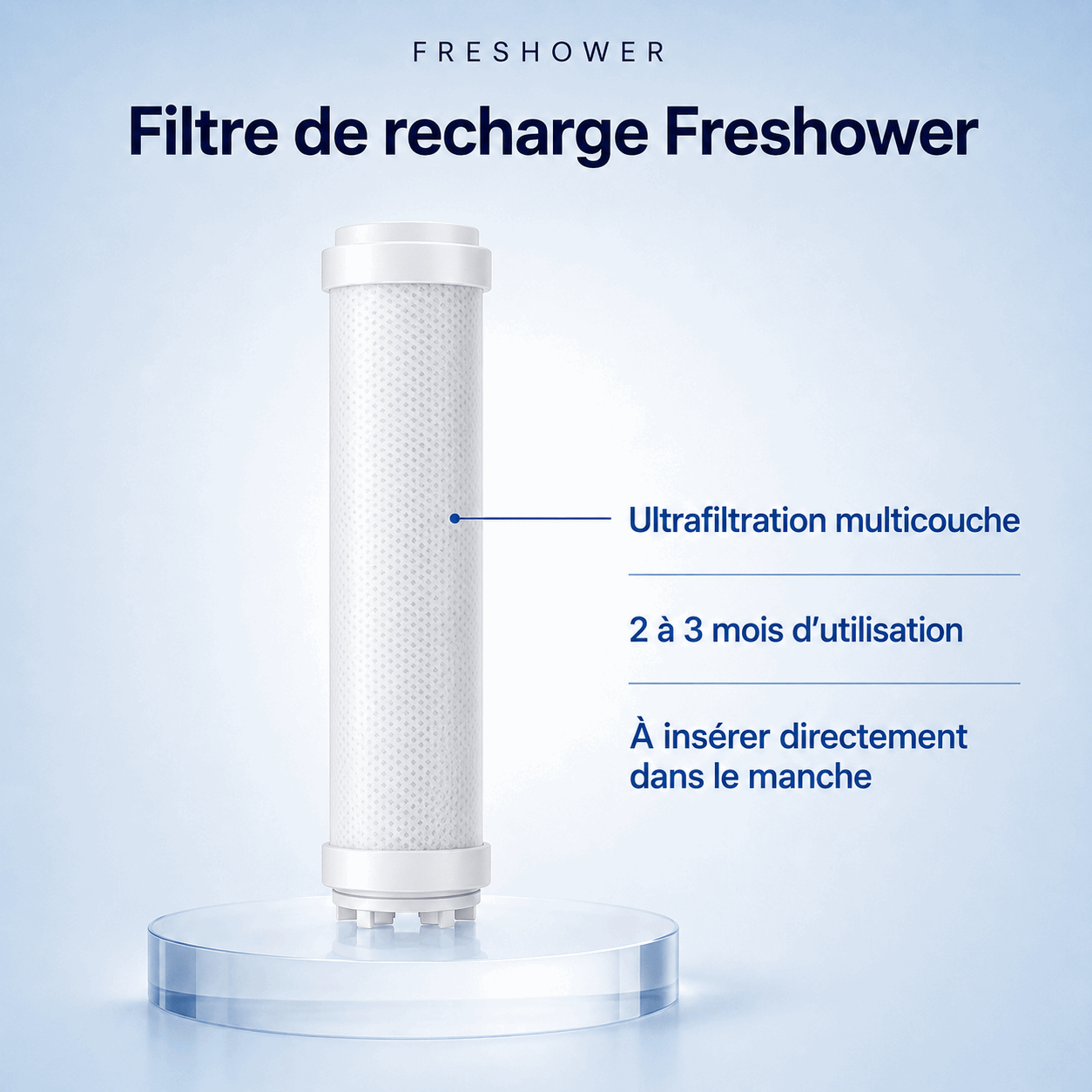 Recharge filtrante