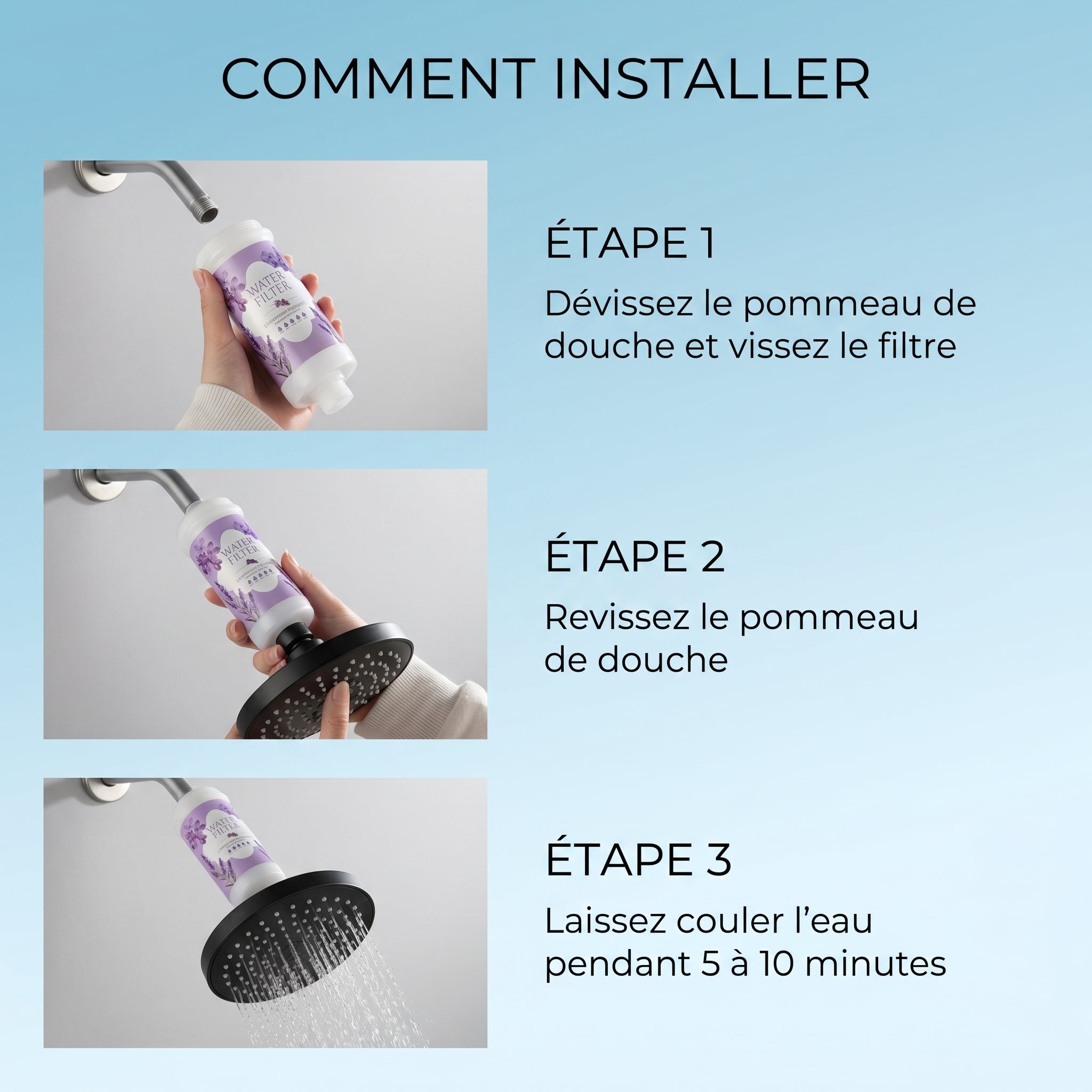 Shower filter vitamine C