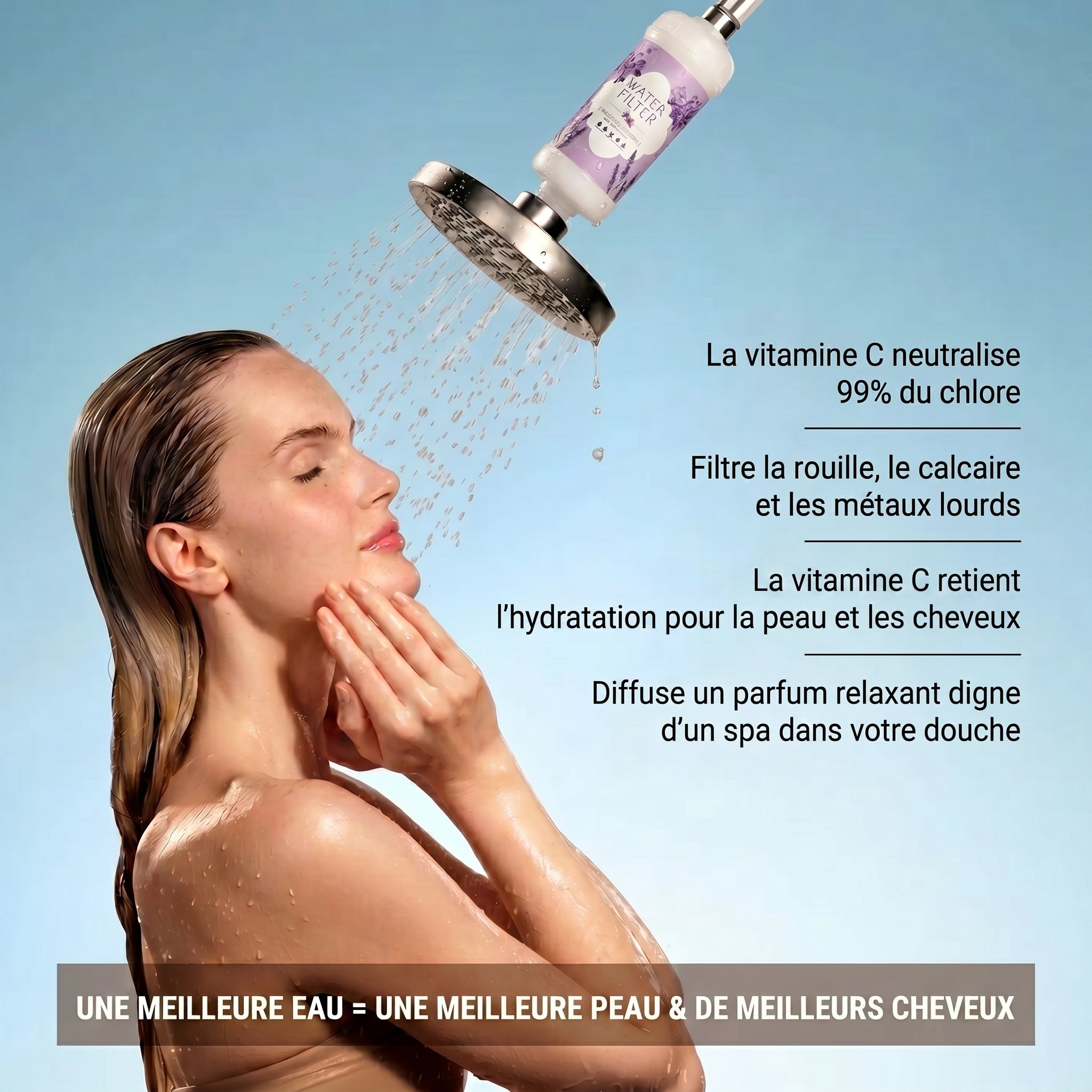 Shower filter vitamine C